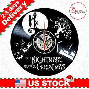Nightmare Before Christmas Vinyl Clock Decor Gifts
